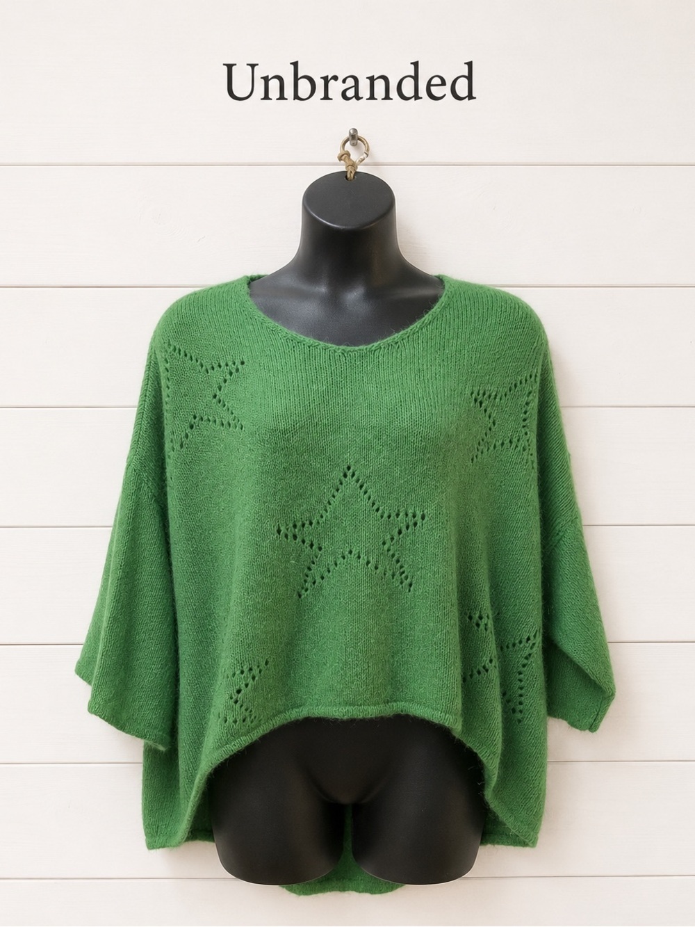 GREEN KNIT SWEATER – Size Estimated XL/XXL